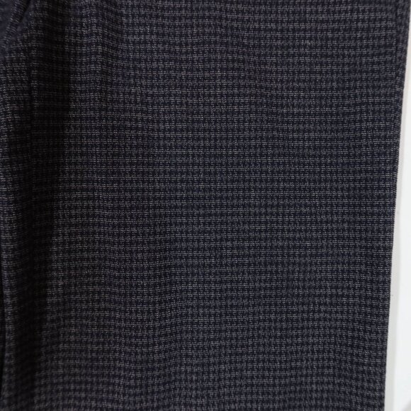 LOFT Houndstooth High Waist Wide Leg Trousers Size 8 Navy Blue Grey - Picture 5 of 8